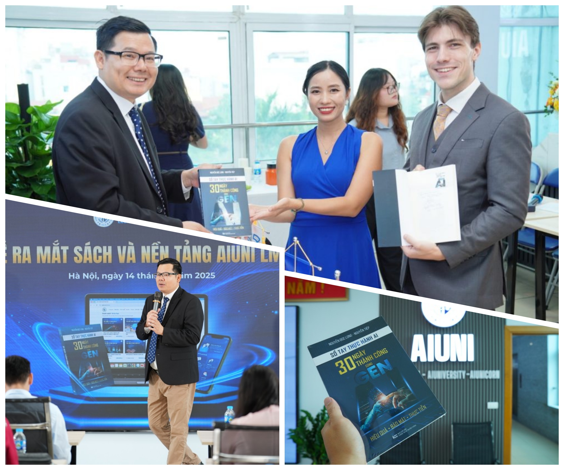 Học viện AIUni ra mắt sách, nền tảng và công cụ AI “made in Vietnam”