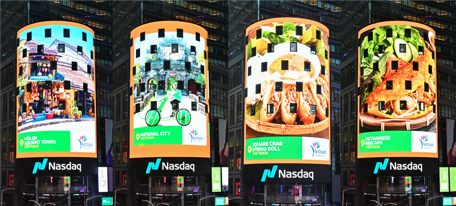 Grab tôn vinh di sản và ẩm thực Việt Nam tại Quảng trường Thời Đại, New York