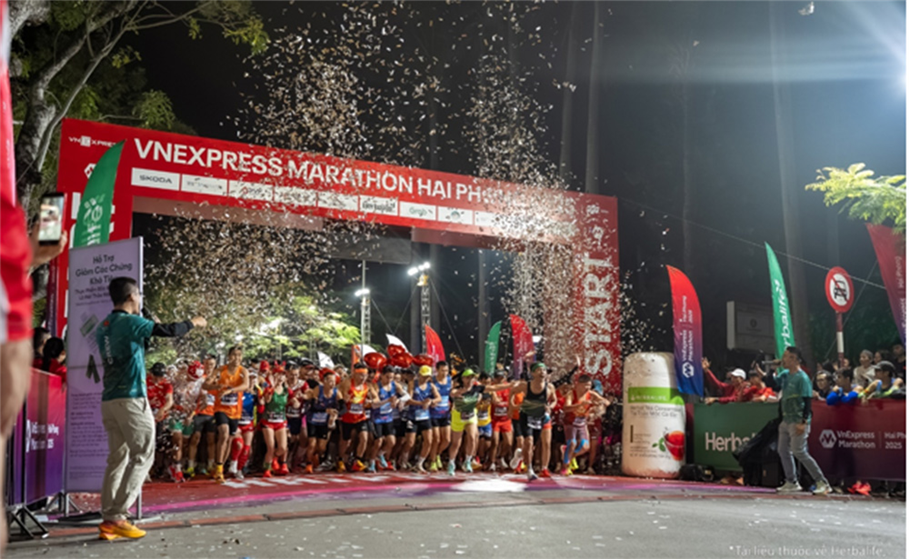 Herbalife Việt Nam tiếp tục tài trợ Giải Marathon VnExpress Hải Phòng, lan tỏa lối sống năng động, lành mạnh