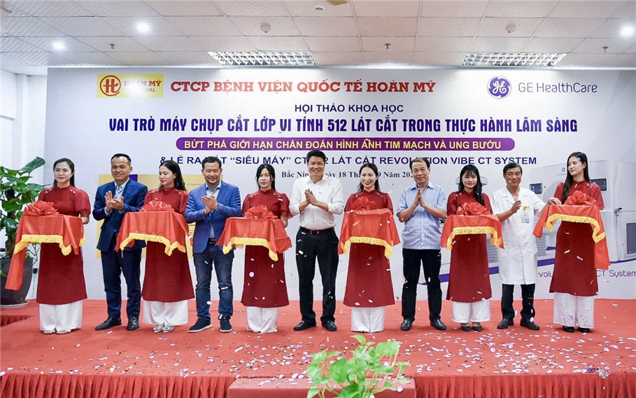 GE HealthCare ra mắt hệ thống CT Revolution 512 lát cắt thế hệ mới nhất tại Bệnh viện Hoàn Mỹ Bắc Ninh